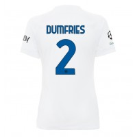 Inter Milan Denzel Dumfries #2 Vonkajší Ženy futbalový dres 2023-24 Krátky Rukáv